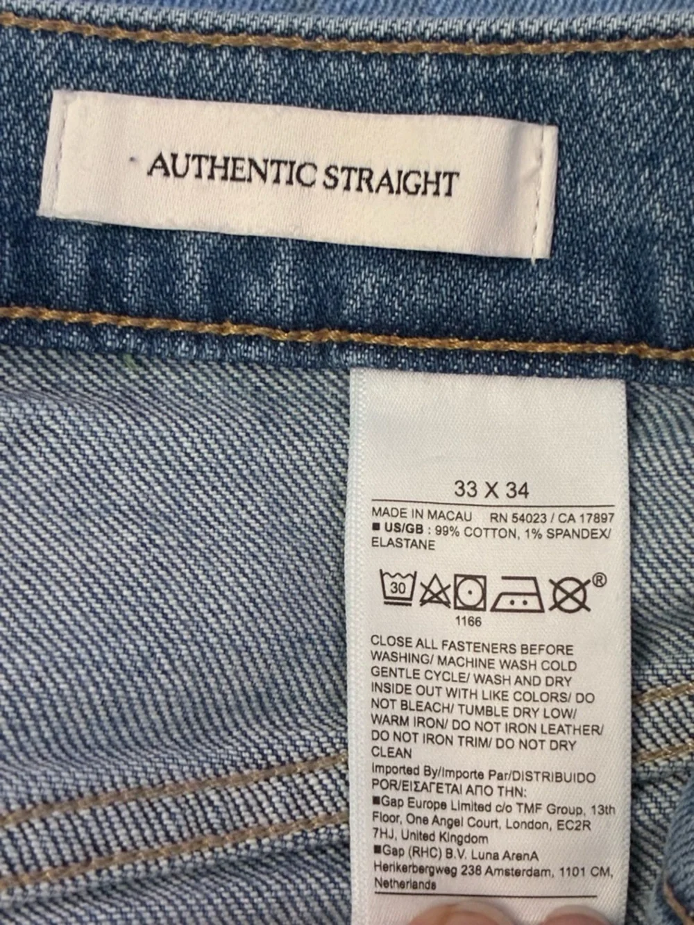 Banana Republic Men's Authentic Straight denim Jeans Blue light Wash 33x34